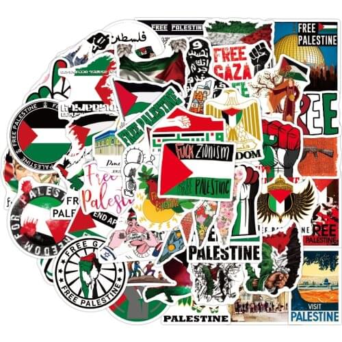 10/50Pcs/set Cartoon Free State Of Palestine Graffiti Stickers For Suitcases Kids Laptop Case Helmet Luggage Skateboard