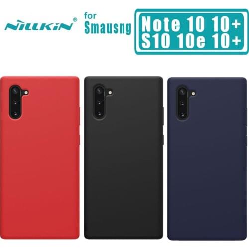 For Samsung Galaxy Note10 10 Plus Case Nillkin Flex Pure Luxury Liquid Silicone Back Cover for samsung S10 S10 Plus S10e Case