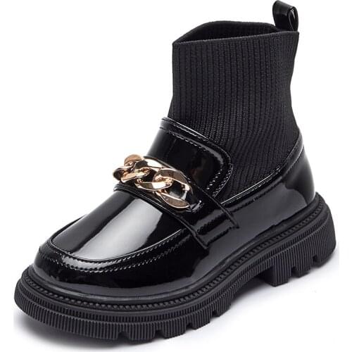 Children Martin Boots Girls Boots Autumn Socks Boots 2021 New British Girl Short Boots baby boots winter boots for toddler girl