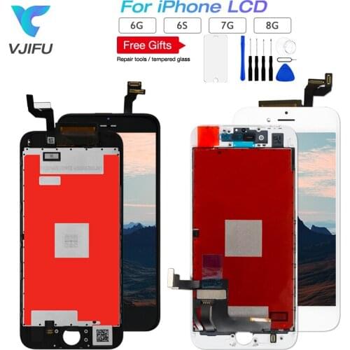 50PCS/Lot AAA+ High Quality For iPhone 6 6S 7 8 LCD Display Touch Screen Digitizer Assembly No Dead Pixel Black White free shipp