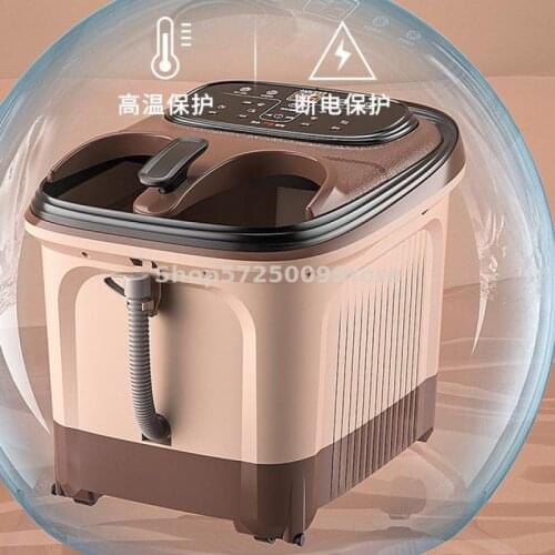 Footbath electric massage footbath over the calf household automatic heating thermostatic foot bath artifact