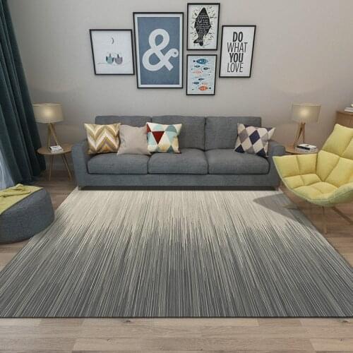 Nordic Carpet Mat Living Room Table Carpet Modern Light Luxury Girl Bedroom Room Bedside Blanket Large Area Household Stripe