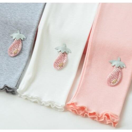 Girls' leggings spring autumn thin spring childrens plus velvet western style black pants childrens trousers