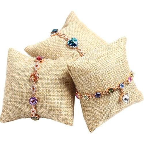 Small Pillow Watch Pillow Display Stand Jewelry Storage Holder Organizer Bracelet Display Rack Pillow For Jewelry Display Stand