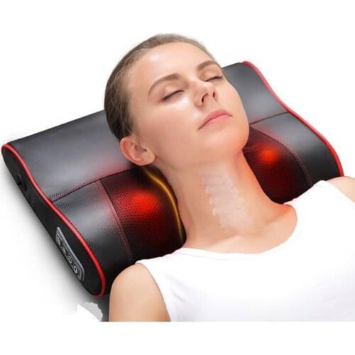 Neck Massager Neck Massage Pillow Head Full Body Multifunctional Neck Shoulder Back Waist Electric Massage Cushion