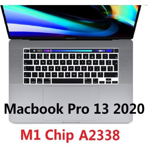Soft Skin for Macbook new Pro 13 2020 A2338 M1 Chip EU US Keyboard Cover Silicon Waterproof Pro 13 A2338 Keyboard Film Protector