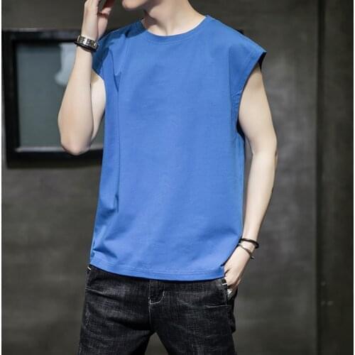 Bottoming Undershirt Mens Tank Top Cotton Sleeveless Blouse Casual Vest Men Bodybuilding