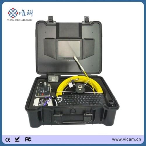 Security equipment industrial endoscope 40m pipe video inspection camera with DVR and meter counter V8-3188KC