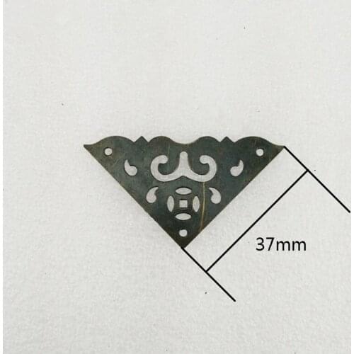 Wholesale Triangle Metal Coner Cabochon,Ancient Vintage Corner,Flatback Metal Embellishments Scrapbooking,Wooden Box Decor,37mm