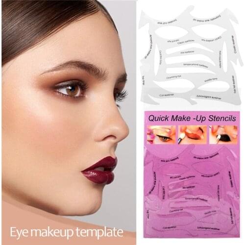 Eyeliner Stencils Eye Makeup Template Eye Shadow Eyeliner Makeup Tool Cat Eye Card Women Cat Line Pro Eyeliner Stencils