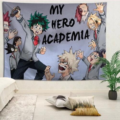 Custom My Hero Academia Living room decoration tapestry sofa beach mat background wall hanging cloth tapestries More size