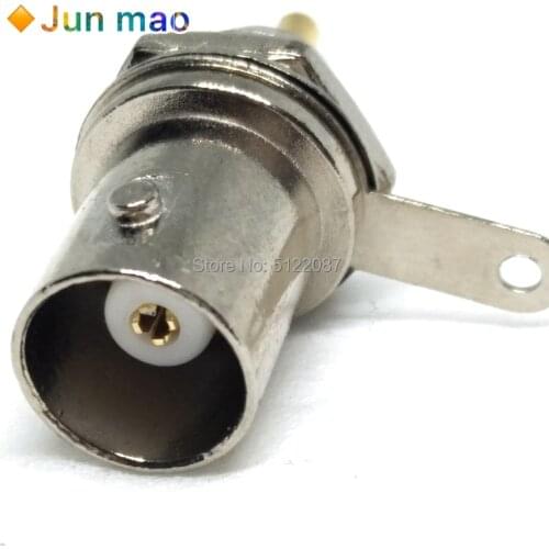 5Pcs/lot BNC Female Socket Solder Connector Chassis Panel Mount Coaxial Cable For Welding Machine Parts Hot
