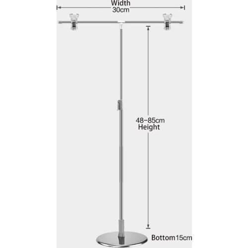 Photo Backdrop Stands Adjustable T-Shape Photography Background Frame Support System Stands With Clamps for Picture Video Studio