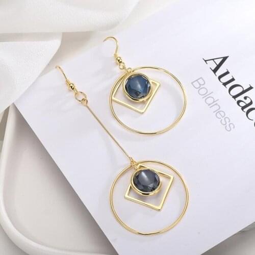 Real 925 Sterling Silver Drop Earrings For Women Statement Korean Simple Personality Crystal Bead Dangle Earring Party Gifts Fashion Accessories Wholesale