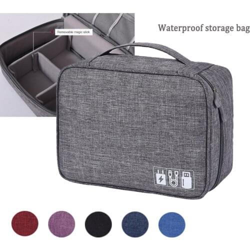 Electronic Storage Bag Box Travel Universal Wire Accessory Box Shockproof And Waterproof Large Capacity Storage Bag