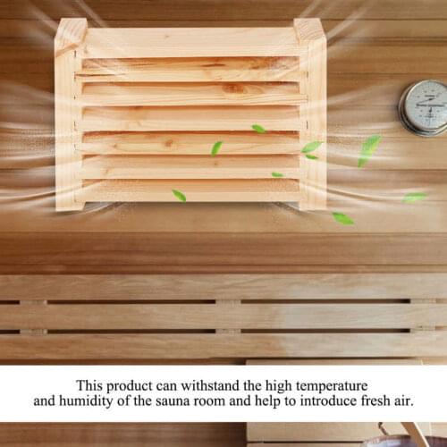 Sauna Room Air Vent Ventilation Grille Sauna Wood Ventilation Panel Louvers Sauna Room Accessories