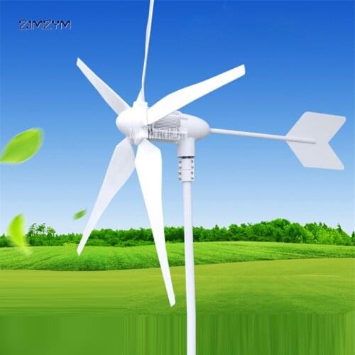 Z-600W Wind Generator 600W 12V/24V/48V 3 Blades/5 Blades Wind Solar Hybrid Charge Controller Small Wind Power Turbine Generator