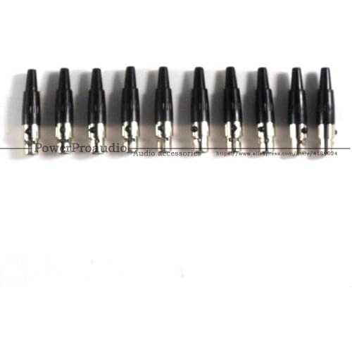 10pcs 4 Pin Plug MIC Microphone Audio Cable Connector fit for Shure