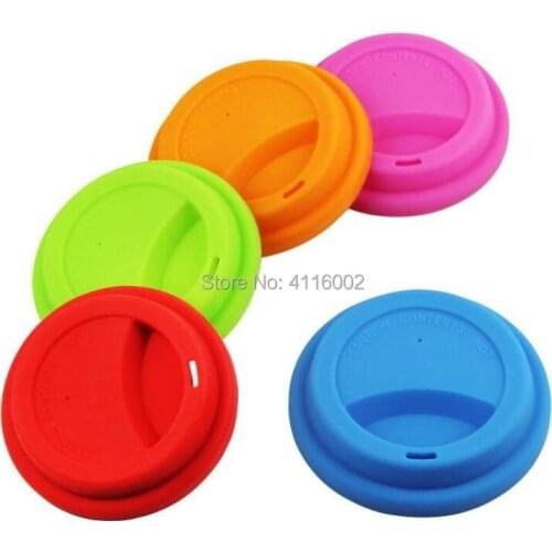 100pcs Anti-Dust Silicone Lids for Tea Cup Cover Coffee Cups Reusable Leakproof Thick Suction Seal Cap Insulated Cover