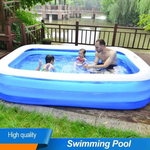 181cm Inflatable Swimming Pool PVC Summer Rectangular Water Playing Pool Portable Family Play Water Swimming Pool Bath Toys