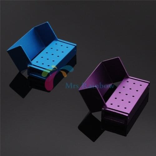 2/Pcs Dental Lab Bur Cases Autoclavable FG High Speed Burs Holder 15 Holes Dentist Accessiores Tools