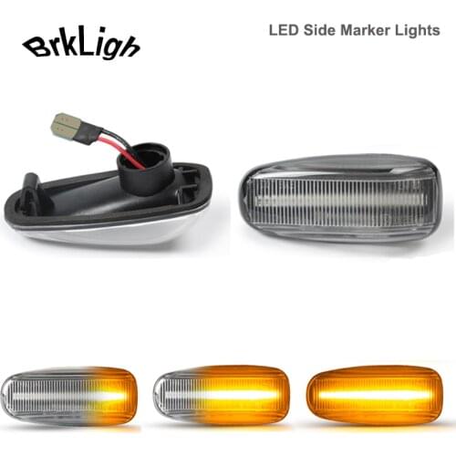 2Pcs Dynamic LED Side Marker Turn Signal Light Lamps For Mercedes Benz W901 W902 W414 W638 R170 R171 W208 W210 W124 CLK320 500