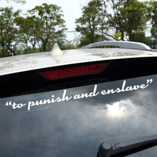 2 Pieces to punish and enslave Car-Styling For All Car exterior accessories