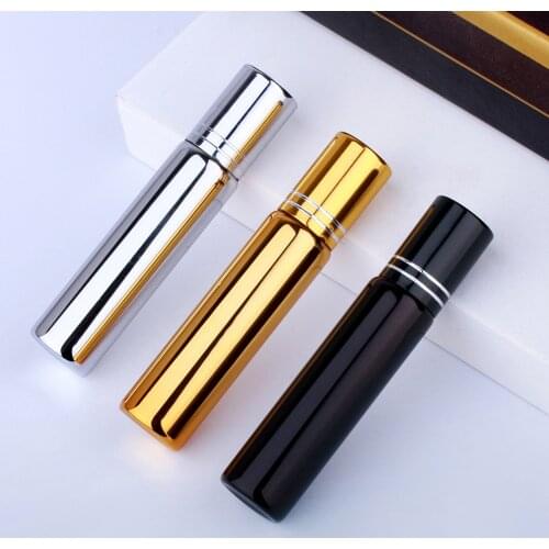 50Pcs/Lot 10ml UV Glass Perfume Bottle Essential oil Roll-on bottle Steel Ball Refillable Roller Bottle Sample Bottles