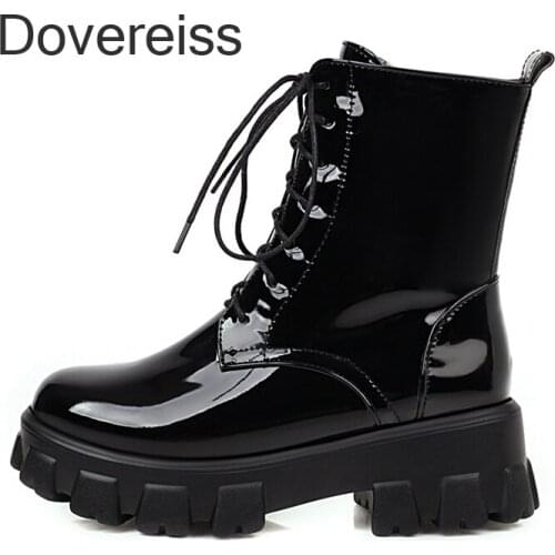 Winter for woman new fashion sexy New consice Shoes Pure color Cross Lacing Red White Boots Short Boots Big size 43