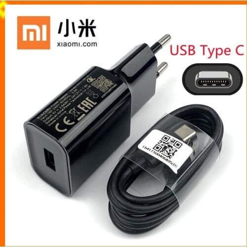 Xiaomi 18W Fast Charger Original QC 3.0 EU Quick Travel Wall Charge Adapter USB C For Mi 8 9 SE A2 A3 Mix 3 Redmi Note 7 8 9 Pro