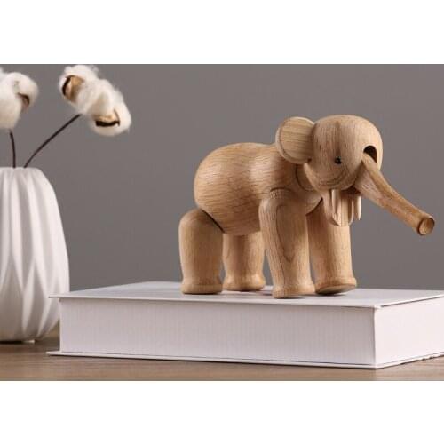 Denmark walnut original sitting elephant model TV cabinet Home Furnishing decorative ornaments