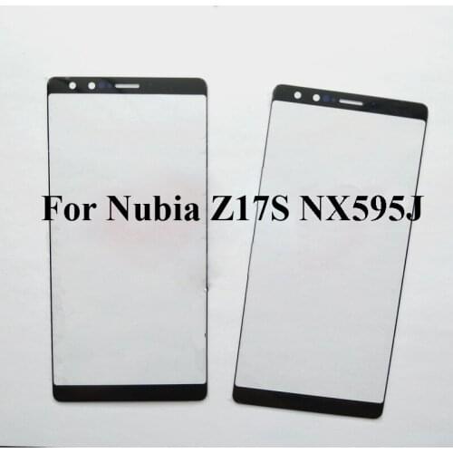 For ZTE nubia Z17S Z 17S NX595J NX 595J front lcd Glass Lens touchscreen Touch screen For nubia Z17 S nx595j without flex
