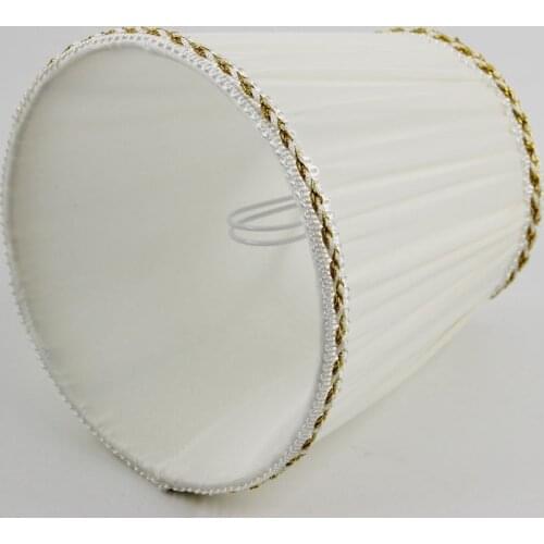 DIA 13.5cm/ 5.31 inch Relaxdays Lamp, White Color Modern Gauze FabricLamp shade For lamp, japanese Wall lampshade, Clip On