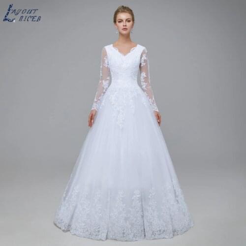 LAYOUT NICEB Long Sleeve Wedding Dresses