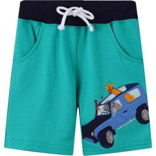 Jumping Meters Children Boys Shorts 2021 Summer Drawstring Pocket Design Kids Casual Knitted Shorts For Boys 2 3 4 5 6 7 Years