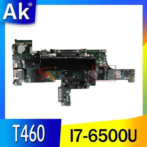 NM-A581 mainboard for Lenovo ThinkPad T460 laptop motherboard 01AW344 BT462 NM-A581 with I7-6500U DDR3L 100% test work