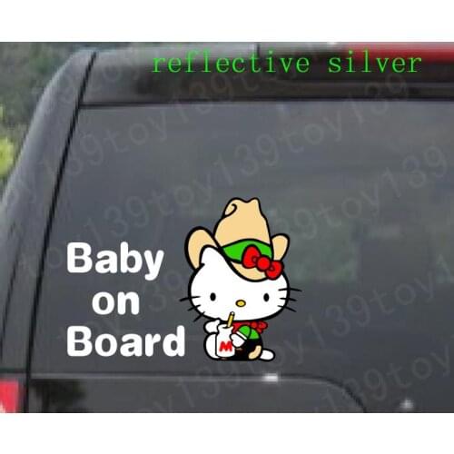 N15---BABY KIDS ON BOARD sticker for Apple Macbook Pro Air Vinyl Notebook reflective car decal sticker