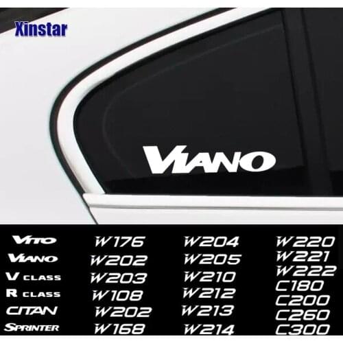 2pcs Car Body Sticker For Mercedes Benz AMG CITAN R V CLASS SPRINTER VIANO VITO W203 W204 W205 W124 W213 W212 W214 W220 C300