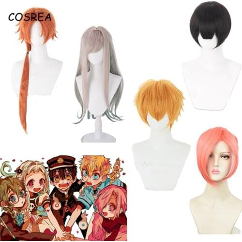AnimeToilet-Bound Hanako-kun Wigs Cosplay Girls Boys Minamoto Kou Nene Yashiro Synthetic Hair Akane Aoi Long Wig Halloween Party