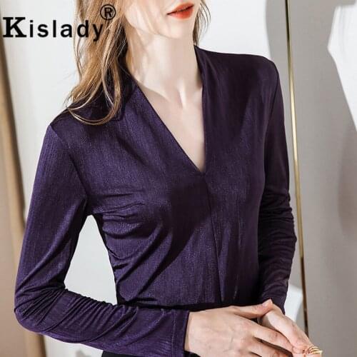 New Winter Sexy V-Neck Patchwork Gothic Women Shirt Fashion Tops Harajuku Long Sleeve Shirt Korean Vintage Elegant Solid Clothes