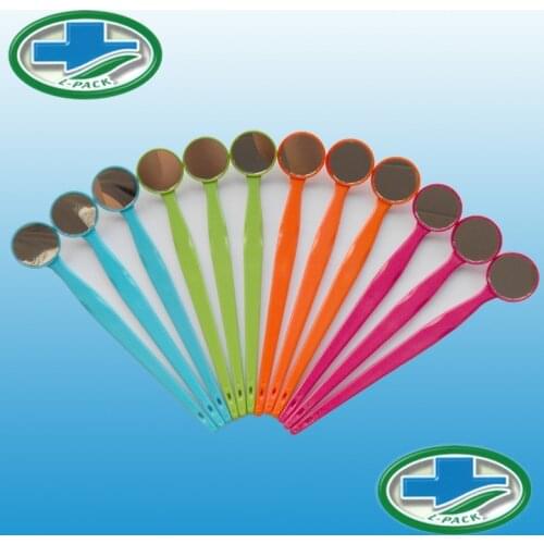 24 pcs Lit-Pack Dental Dental Mirror Mouth Mirror Multi Color Perfect Gift for Clinic