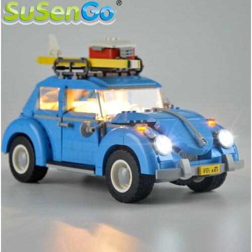 SuSenGo Led Light Kit For 10252 Beetle Toys Lighting Set Compatible With 21003 NO Building Blocks Model