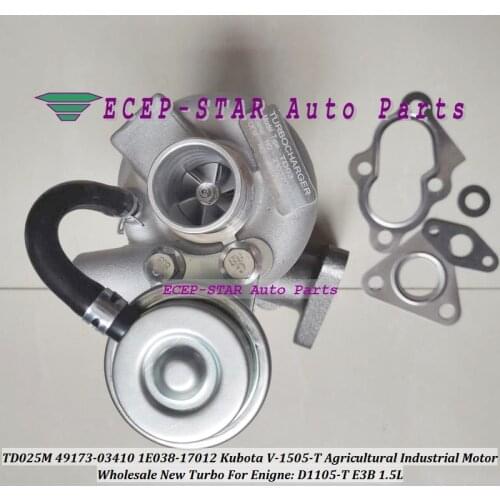 Turbo TD025M 49173-03410 49173-03400 49173-03420 1E038-17012 For Kubota V-1505-T Agricultural Industrial Motor D1105-T E3B 1.5L
