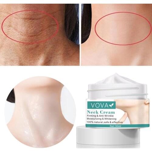 VOVA Peptide Neck Wrinkle Removal Cream Lifting Anti Aging Skin Care 30ml Moisturizing Whitening Neckline Firming Skincare