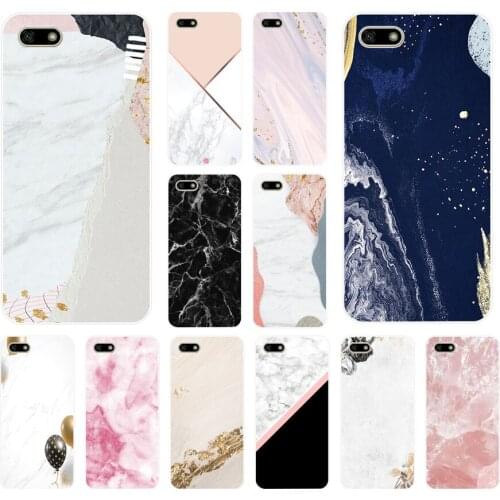Back Cover Bumper Phone Case 21AS Silicon Soft Tpu marble collage print Bear 5.7 7c 5.7 7x Cases for Huawei Honor 7A 5.45 Pro