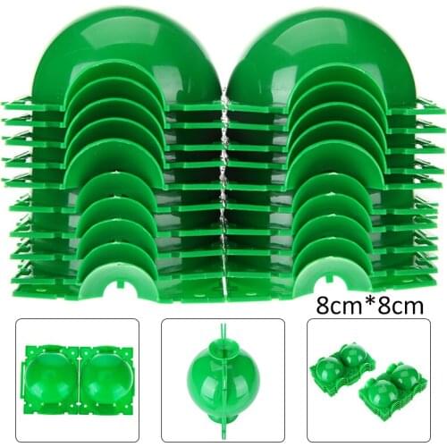 10pcs Plant Rooting Ball 8*8cm Growing Grafting Box High Pressure Breeding Seeding Case Garden Plant Propagation Nursery Box