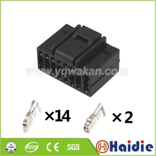 Free shipping 2sets 16pin auto wiring harness plug 511281061 cable electric unsealed plug connector 51128-1061