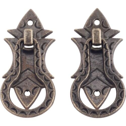 2pcs Vintage Furniture Handle Gourd Knobs and Handles Door Handle Cupboard Drawer Kitchen Pull Knob Furniture Hardware