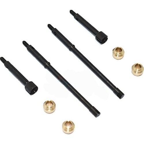 45# Hardened Steel Lengthened Front CVD Joint & Rear Drive Shaft & Copper Collar for 1/24 AXIAL 4WD SCX24 RC Car Accessories