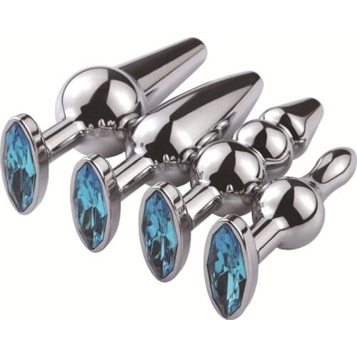 7 Sizes Stainless Steel Anal Butt Plug Masturbation Metal Butt Plug Beads With Drill G Spot Dilator Anal Plug Adult Sex Product